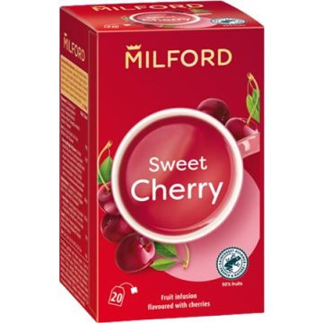   Gyümölcstea, 20x2,5 g, MILFORD "Sweet cherry", cseresznye