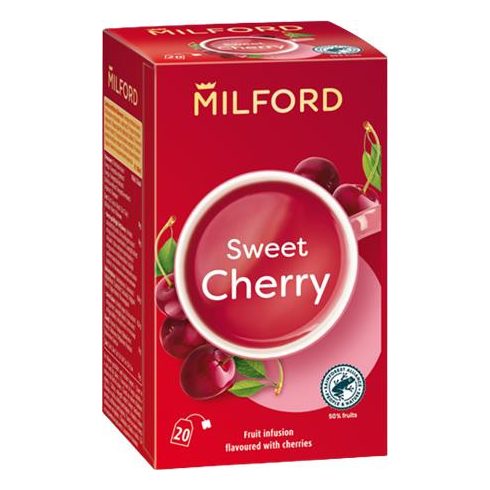 Gyümölcstea, 20x2,5 g, MILFORD "Sweet cherry", cseresznye