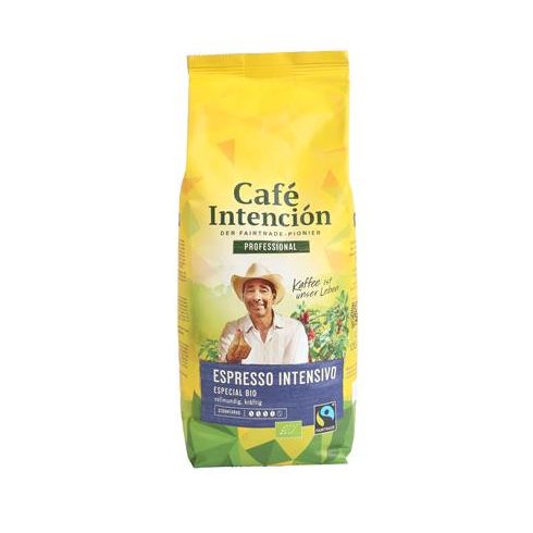 Kávé, pörkölt, szemes, 1000 g, CAFÉ INTENCIÓN "Professional Espresso Intensivo Especial BIO"
