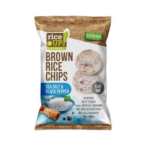 Barnarizs chips, 60 g, RICE UP, sós-borsos