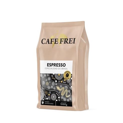 Kávé, pörkölt, szemes, 1000 g, CAFE FREI "Espresso Especialidad do Brasil", pekándiós