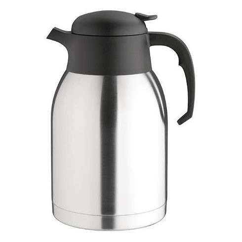 Termosz, 1,5 l, rozsdamentes acél, műanyag fej, fekete