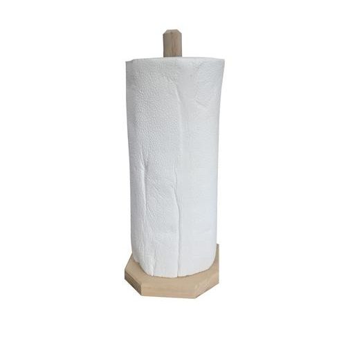 Papírtörlő tartó, fa, álló, 30 cm