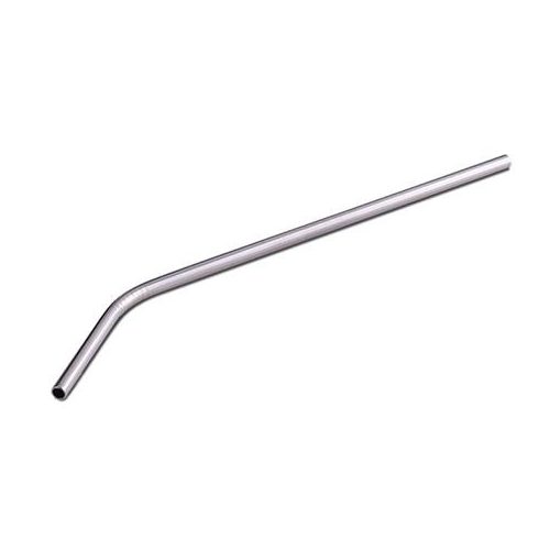 Szívószál, egyenes, fém, 6 db-os, 24 cm