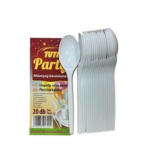 Kávéskanál, többször használatos, 20 db, TUTI "Party"