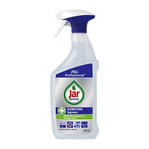 Zsíroldó és fertőtlenítő spray, 2in1, 750 ml, JAR "Professional"