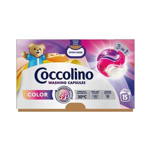 Mosókapszula, 15 db, COCCOLINO "Care Color"
