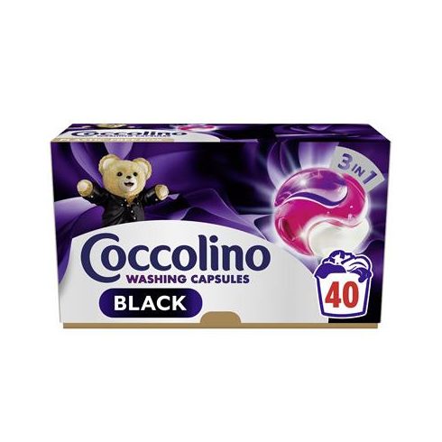 Mosókapszula, 40 db, COCCOLINO "3in1 Black"