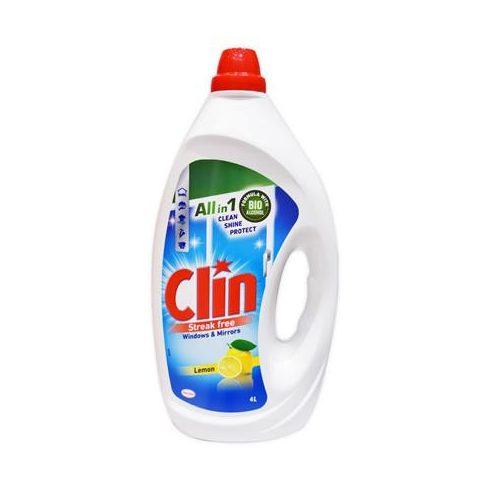 Ablaktisztító, 4 l, utántöltő, CLIN, citrom