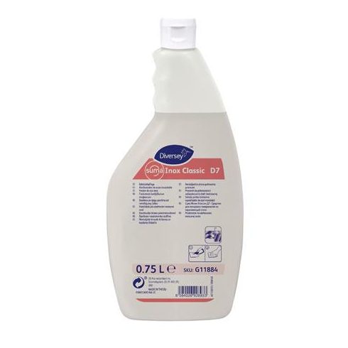 Rozsdamentes acél ápolószer, 750 ml, SUMA  "Inox Classic"
