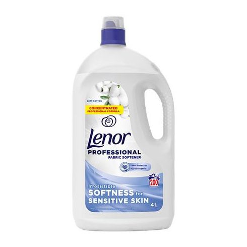 Öblítő, 4 l, LENOR "Sensitive Cotton"