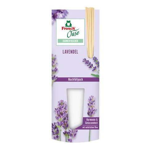 Légfrissítő, 90 ml, utántöltő, FROSCH "Oase", levendula