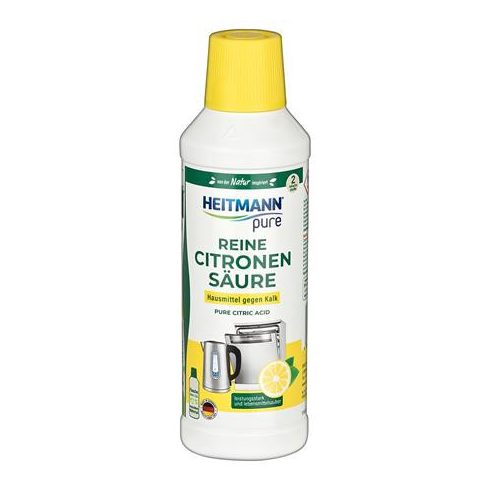 Vízkőoldó folyadék, citromsavval, 500 ml, HEITMANN "Pure"