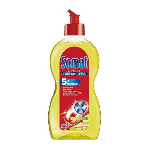 Mosogatógép öblítő, 500 ml, SOMAT "Extra", lemon