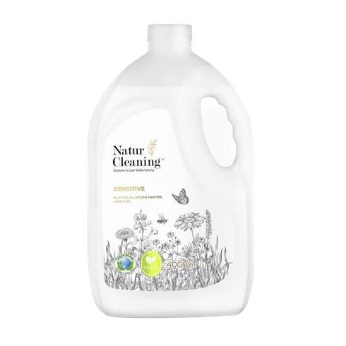 Mosógél, illat- és allergénmentes, 4 l, NATURCLEANING "Sensitive"