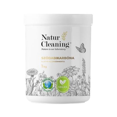Szódabikarbóna, illat- és allergénmentes, 1 kg, NATURCLEANING