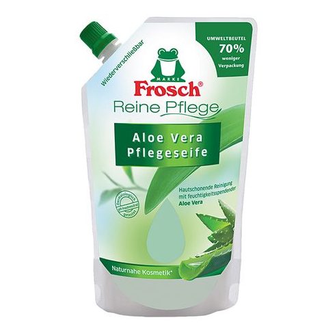 Folyékony szappan utántöltő, 0,5 l, FROSCH, aloe vera
