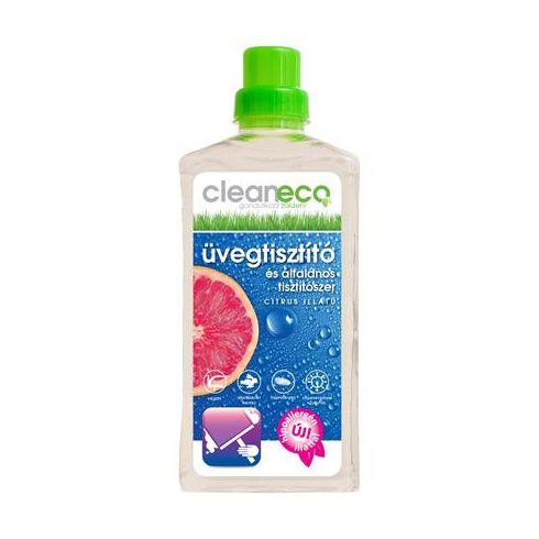 Általános felület- és üvegtisztítószer, organikus, 1 l, CLEANECO