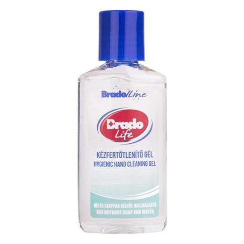 Kézfertőtlenítő gél, kupakos, 50 ml, BRADOLIFE
