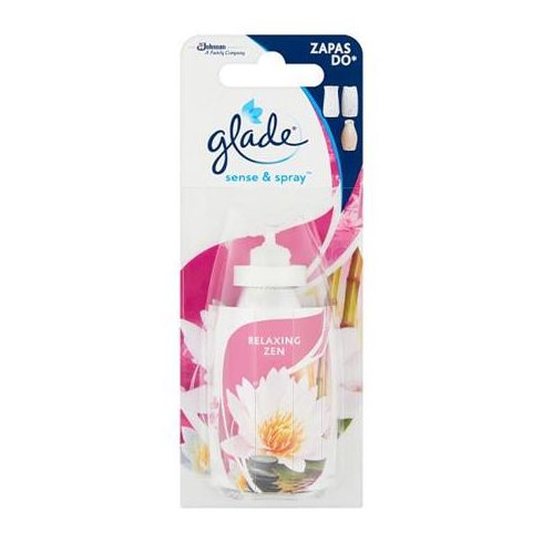 Illatosító készülék utántöltő, 18 ml, GLADE by brise "Sense&Spray, Relaxing zen