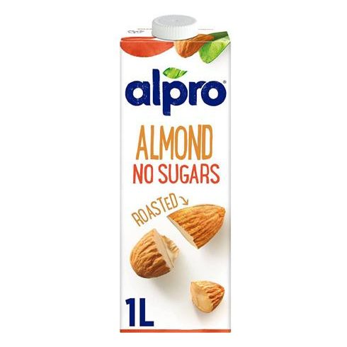 Növényi ital, cukormentes, dobozos, 1l, ALPRO, pörkölt mandula