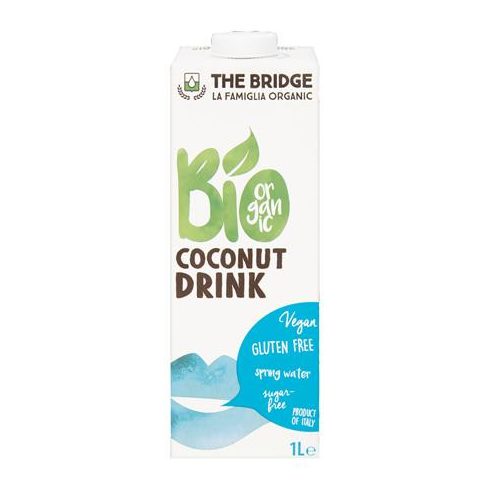 Növényi ital, bio, dobozos, 1 l, THE BRIDGE, kókusz