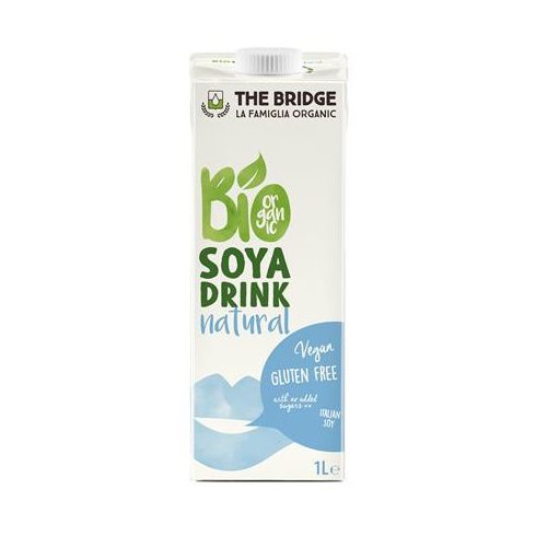 Növényi ital, bio, dobozos, 1 l, THE BRIDGE, szója