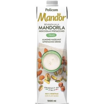   Növényi ital, dobozos, 1 l, MAND'OR "Prémium Trio", mandula, mogyoró, pisztácia