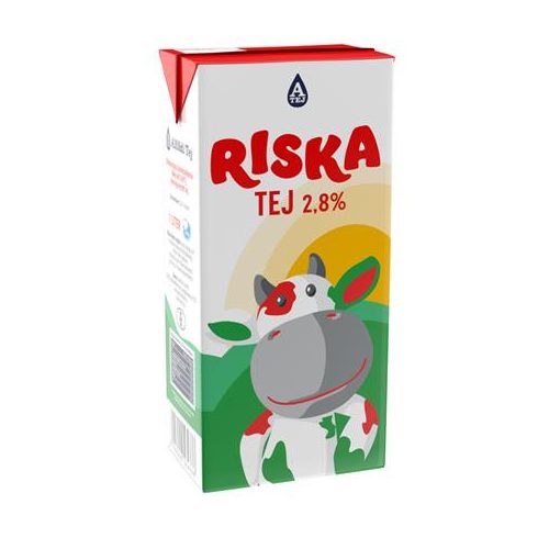 Tartós tej, dobozos, 2,8%, 1 l, RISKA