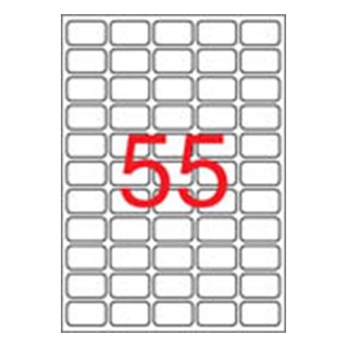 Etikett, univerzális, 36,8x23,8 mm, eltávolítható, kerekített sarkú, APLI, 5500 etikett/csomag