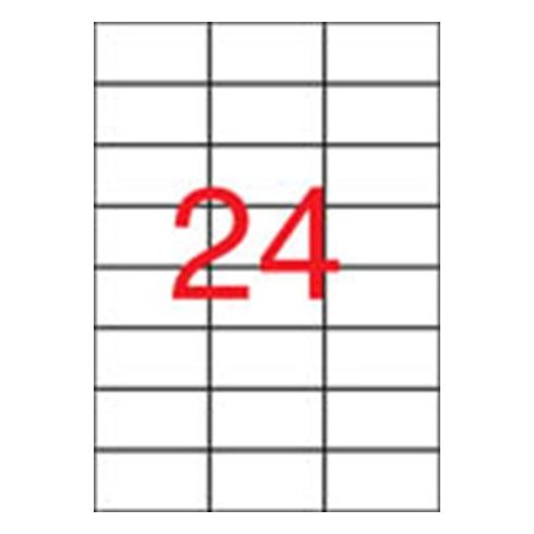 Etikett, 70x37 mm, poliészter, APLI, átlátszó, 240 etikett/csomag