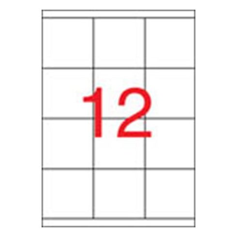 Etikett, univerzális, 70x67,7 mm, APLI, 1200 etikett/csomag