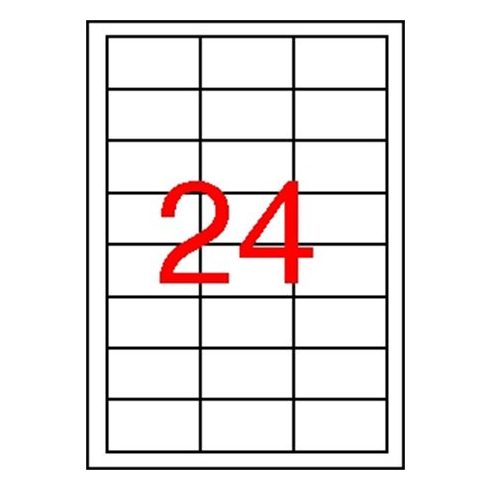 Etikett, 64,6x33,8 mm, poliészter, időjárásálló, fehér, APLI, 2400 etikett/csomag