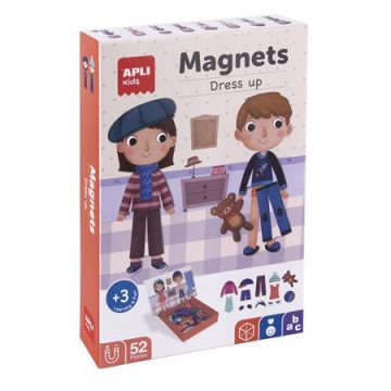   Mágneses készségfejlesztő készlet, 40 db, APLI Kids "Magnets", öltözködés