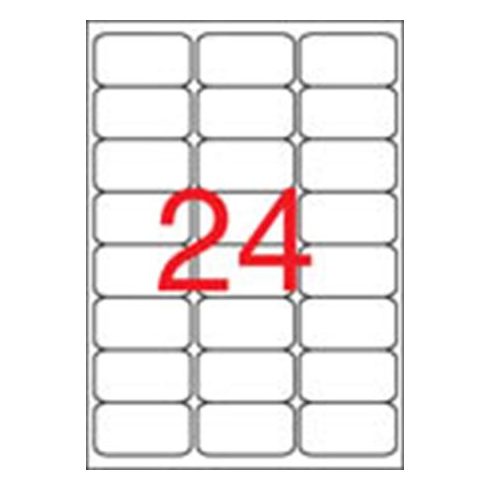 Etikett, univerzális, 64x33,9 mm, kerekített sarkú, APLI, 2400 etikett/csomag