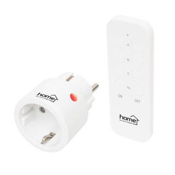   Dugalj szett, 1 aljzat, távirányítóval, 2300 W, HOME, fehér