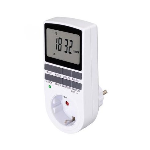Időzítő óra, heti kapcsolóval, digitális, HOME