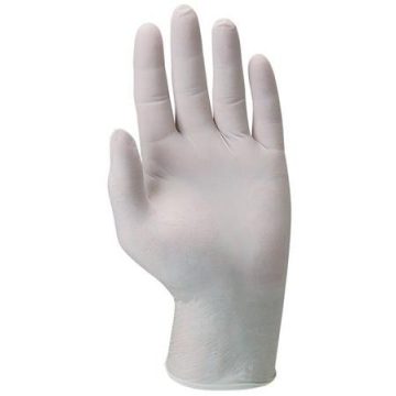   Védőkesztyű, egyszer használatos, latex, XL/12-es méret, púderezett