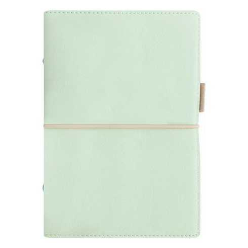 Kalendárium, gyűrűs, betétlapokkal, A5 méret, FILOFAX, "Domino" Soft", pasztellzöld