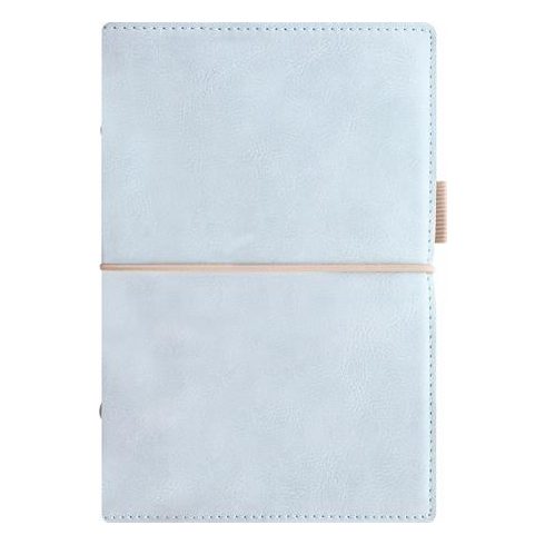 Kalendárium, gyűrűs, betétlapokkal, A5 méret, FILOFAX, "Domino" Soft", pasztellkék