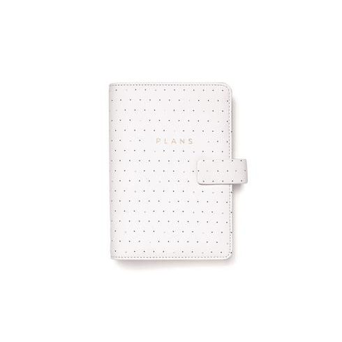 Kalendárium, gyűrűs, betétlapokkal, personal méret, FILOFAX "Moonlight", fehér