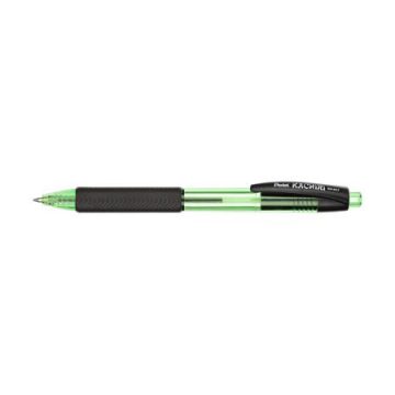   Golyóstoll, 0,35 mm, nyomógombos, PENTEL "Kachiri BK457", zöld