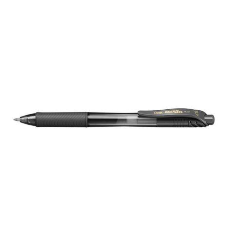 Zseléstoll, 0,35 mm, nyomógombos, PENTEL "EnerGelX BL107", fekete