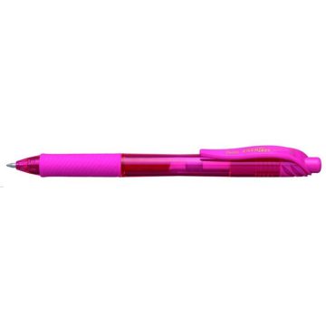   Zseléstoll, 0,35 mm, nyomógombos, PENTEL "EnerGelX BL107", rózsaszín
