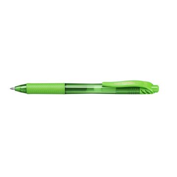   Zseléstoll, 0,35 mm, nyomógombos, PENTEL "EnerGelX BL107", világoszöld