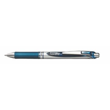   Zseléstoll, 0,35 mm, nyomógombos, PENTEL "EnerGel BL77", sötétkék