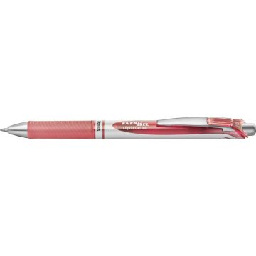   Zseléstoll, 035 mm, nyomógombos, PENTEL "EnerGel BL77", korall