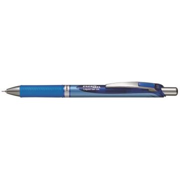   Zseléstoll, 0,25 mm, nyomógombos, PENTEL "EnerGel BLN75", kék