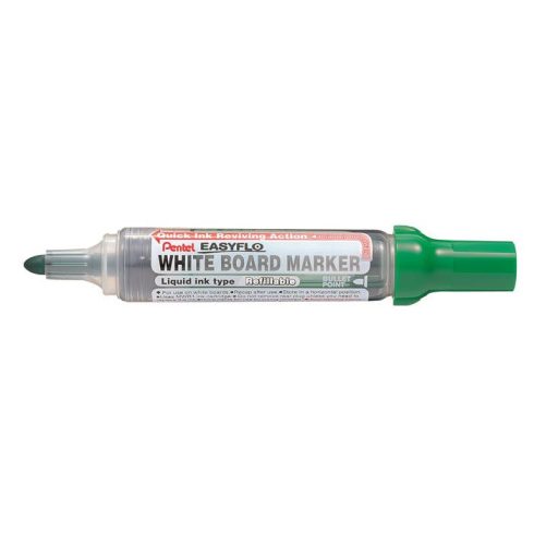Táblamarker, 6 mm, kúpos hegy, PENTEL "Easyflo", zöld