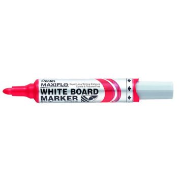   Táblamarker, 2,5 mm, kúpos, PENTEL "Maxiflo MWL5M", piros